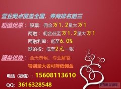 两融超低！深圳超低融资融券佣金万1.2，利率低至6